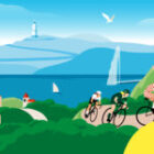 Affiche officielle du Tour de France Femmes avec Zwift