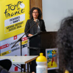 Dictée du tour dans l'aula du Palais de Rumine. 240 élèves lausannois de 7P sont réunis pour la traditionnelle dictée, pour le Tour de France Femmes qui passera par Lausanne le 1er Août 2026. (27.03.2026)